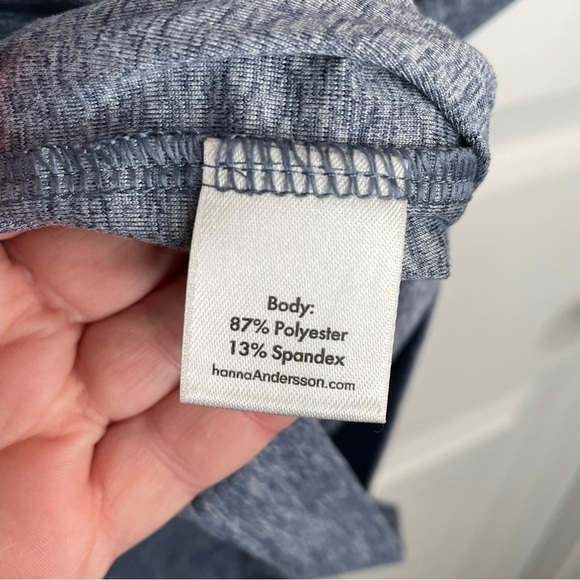 Hanna Andersson Rainbow Shark Boy's Tee in Heathered Blue 14-16 - Picture 7 of 9